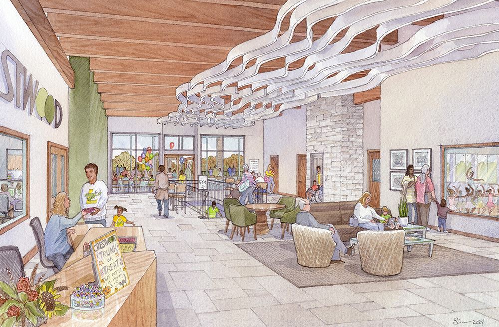 Community Center Rendering Lobby