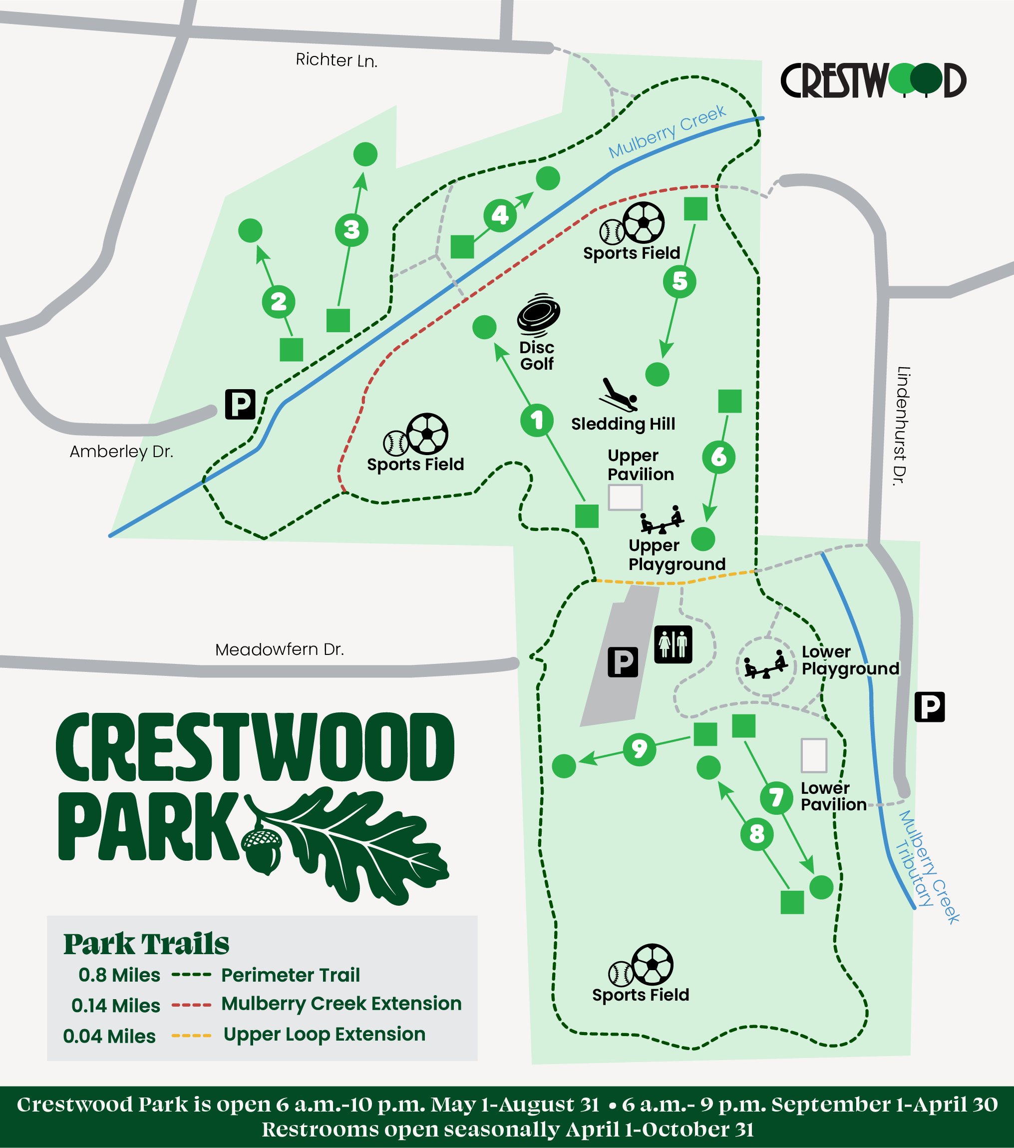 Crestwood Park Map